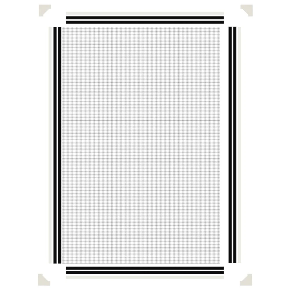 VIDAXL Moustiquaire Magnétique Pour Fenêtres Blanc 80x120 Cm 8 VIDAXL Moustiquaire Magnétique Pour Fenêtres Blanc 80x120 Cm – Image 6