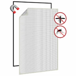 VIDAXL Moustiquaire Magnétique Pour Fenêtres Blanc 80x120 Cm 12 VIDAXL Moustiquaire Magnétique Pour Fenêtres Blanc 80x120 Cm -Jardin Harmonie Soldes Boutique 0d3b57c51428dd4a