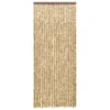 VIDAXL Moustiquaire Beige Et Marron 56x185 Cm Chenille