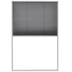 VIDAXL Moustiquaire Plissée Pour Fenêtre Aluminium 80 X 120 Cm -Jardin Harmonie Soldes Boutique 5030346db28714ea