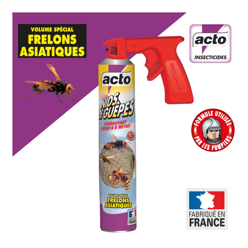 Lot De 4 Aérosols Acto Spécial Nids De Guepes - Efficacité Professionnelle - Vol 5 Lot De 4 Aérosols Acto Spécial Nids De Guepes - Efficacité Professionnelle - Vol – Image 3