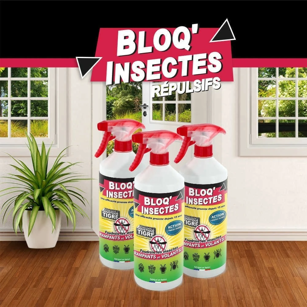 Bloq'insect Barrage Aux Insectes Lot De 3l | Pulvérisateur Anti Insecte Intérieur Extérieur | élimine Moustiques,fourmis,mouches 5 Bloq'insect Barrage Aux Insectes Lot De 3l | Pulvérisateur Anti Insecte Intérieur Extérieur | élimine Moustiques,fourmis,mouches – Image 3