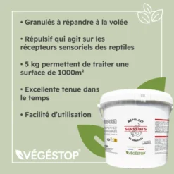 Répulsif Serpents - Granulés - 5 Kg - Traitement 1000 M² -Jardin Harmonie Soldes Boutique 6440382e74d424.65243164