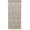 VIDAXL Moustiquaire Taupe Et Blanc 90x220 Cm Chenille