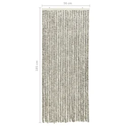 VIDAXL Moustiquaire Gris Clair Et Gris Foncé 56x185 Cm Chenille -Jardin Harmonie Soldes Boutique 645d5a66c32743.35263075