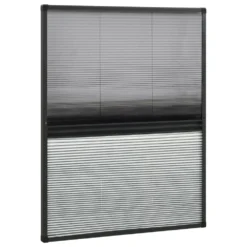 VIDAXL Moustiquaire Plissée Pour Fenêtre Aluminium 60x80cm Avec Auvent -Jardin Harmonie Soldes Boutique 645d5a69b27853.05284532