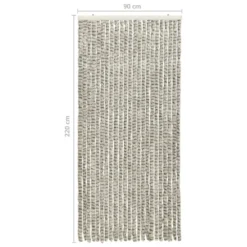 VIDAXL Moustiquaire Gris Clair Et Gris Foncé 90x220 Cm Chenille -Jardin Harmonie Soldes Boutique 645d5a7c6ccc62.91075531