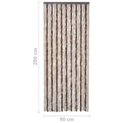 VIDAXL Moustiquaire Beige Et Marron Clair 90x200 Cm Chenille -Jardin Harmonie Soldes Boutique 645d5a825512a1.65100535