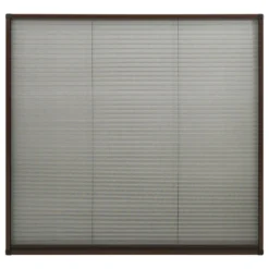 VIDAXL Moustiquaire Plissée Pour Fenêtre Aluminium Marron 130x100 Cm -Jardin Harmonie Soldes Boutique 645d5a8b968b92.73853883