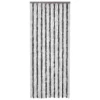 VIDAXL Moustiquaire Gris Et Blanc 90x200 Cm Chenille