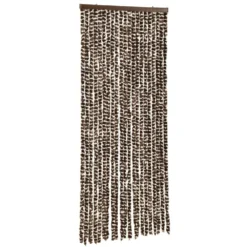 VIDAXL Moustiquaire Marron Et Blanc 56x185 Cm Chenille -Jardin Harmonie Soldes Boutique 645d5a9f2cd484.24516781
