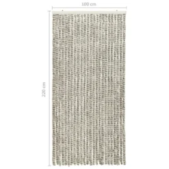 VIDAXL Moustiquaire Gris Clair Et Gris Foncé 100x220 Cm Chenille -Jardin Harmonie Soldes Boutique 645d5aa3a15eb8.36764373