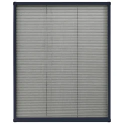 VIDAXL Moustiquaire Plissée Pour Fenêtre Aluminium Anthracite 60x80 Cm -Jardin Harmonie Soldes Boutique 645d5aa6768f96.65502598