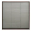 VIDAXL Moustiquaire Plissée Pour Fenêtre Aluminium Marron 120x120 Cm