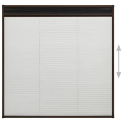 VIDAXL Moustiquaire Plissée Pour Fenêtre Aluminium Marron 120x120 Cm -Jardin Harmonie Soldes Boutique 645d5add9f62f0.93376861