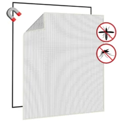 VIDAXL Moustiquaire Magnétique Pour Fenêtres Blanc 130x150 Cm 12 VIDAXL Moustiquaire Magnétique Pour Fenêtres Blanc 130x150 Cm -Jardin Harmonie Soldes Boutique 648b47430977d9.38770534