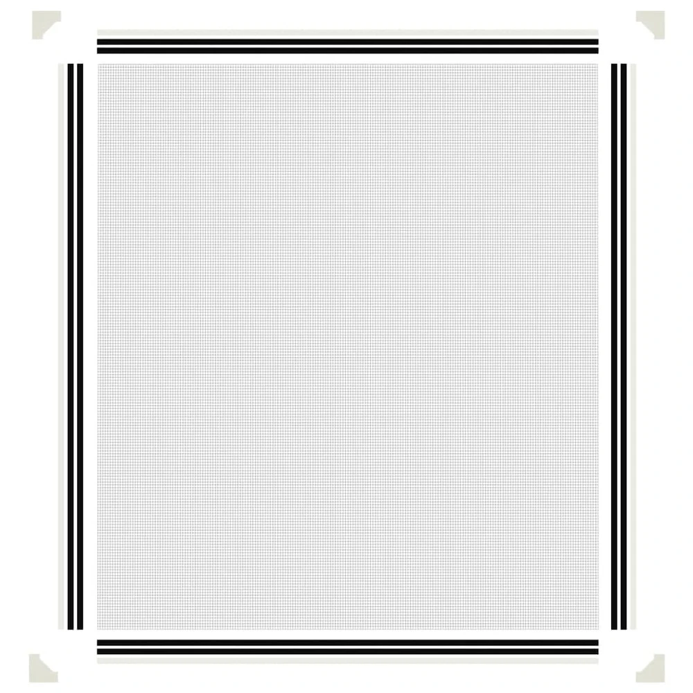 VIDAXL Moustiquaire Magnétique Pour Fenêtres Blanc 130x150 Cm 8 VIDAXL Moustiquaire Magnétique Pour Fenêtres Blanc 130x150 Cm – Image 6