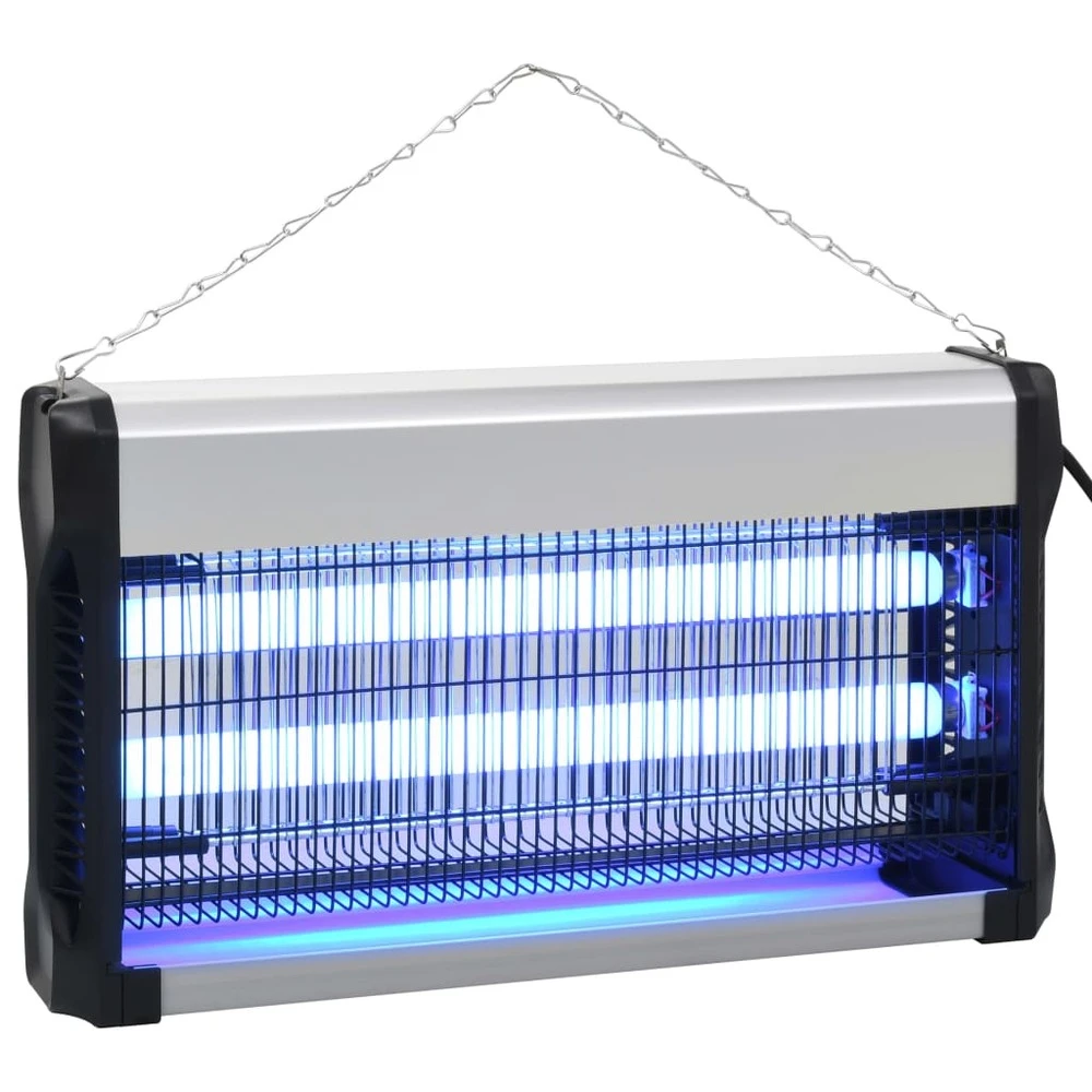 VIDAXL Lampe Anti-insectes Noir Aluminium Abs 30 W 4 VIDAXL Lampe Anti-insectes Noir Aluminium Abs 30 W – Image 2